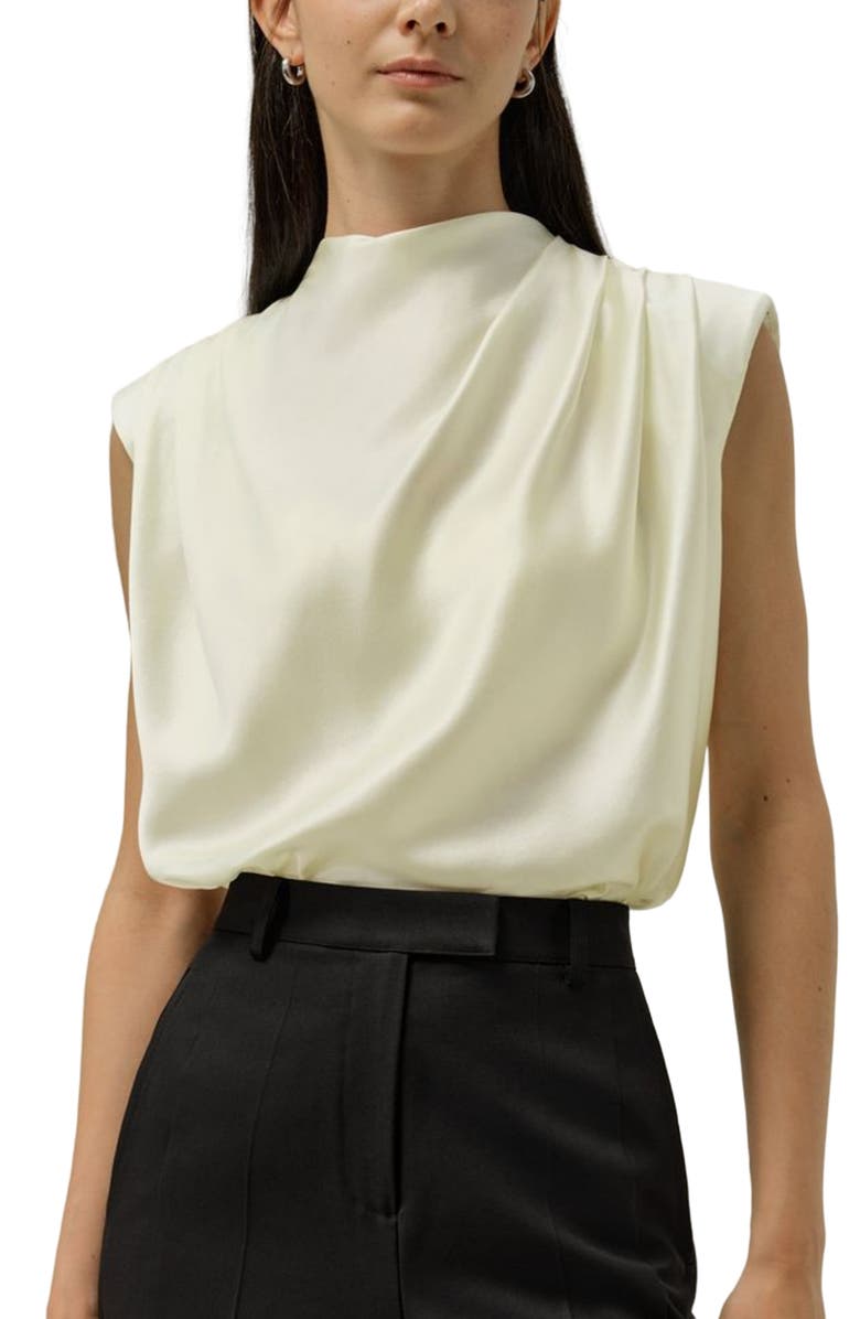 Lilysilk Silk Sleeveless Grace Top, Main, color, Lily White
