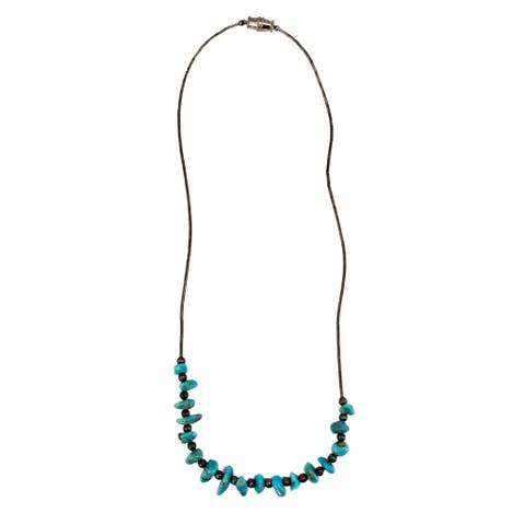 Vintage 1970s Howlite Turquoise Necklace