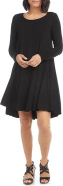 Karen Kane Maggie Long Sleeve Jersey Trapeze Dress