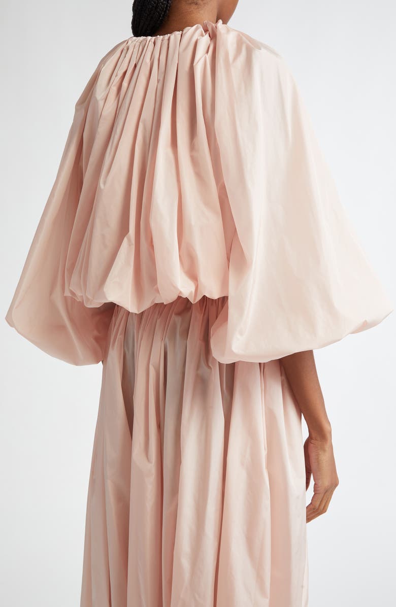 Alaïa Balloon Crop Taffeta Jacket, Alternate, color, 