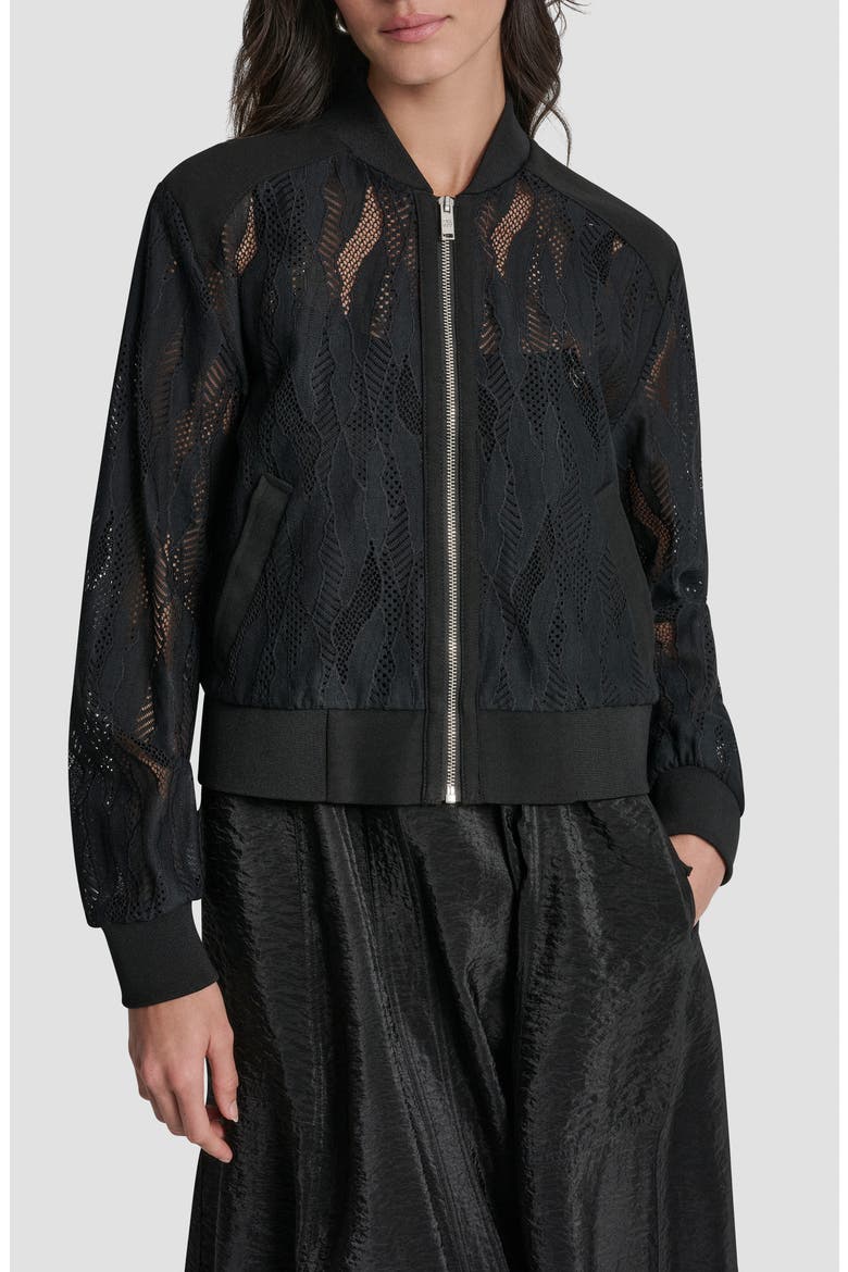 Abstract Lace Jacket, Main, color, BLACK