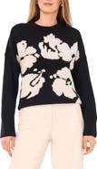 Vince Camuto Floral Jacquard Sweater