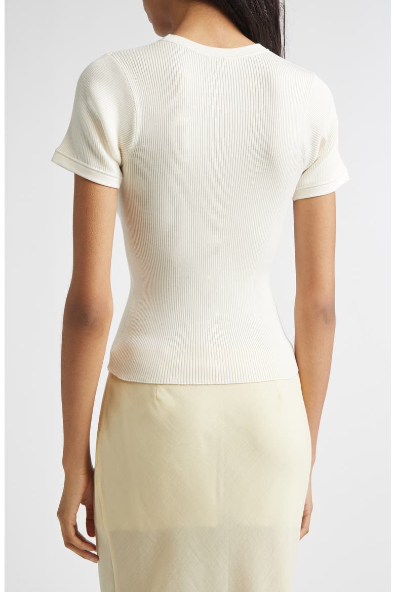 Silk Rib T-Shirt, Alternate, color, BUTTER KNIT