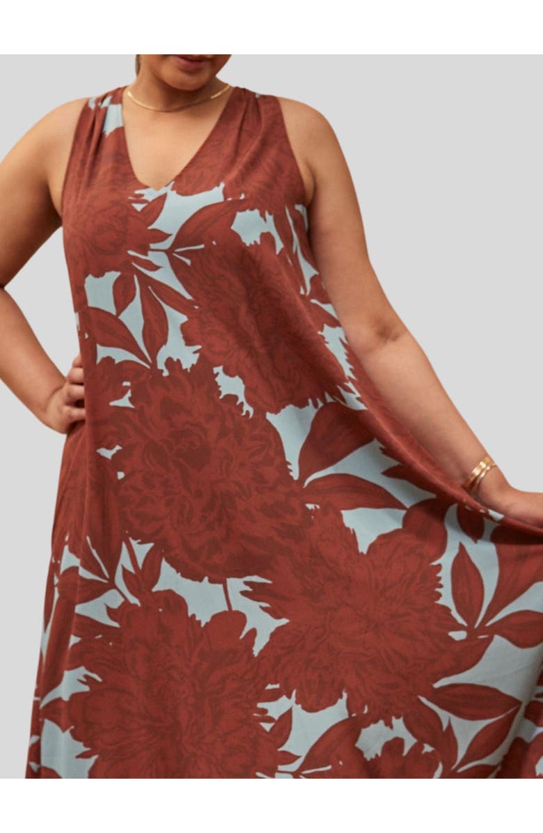Live Unlimited Maxi Sun Dress, Alternate, color, Brown
