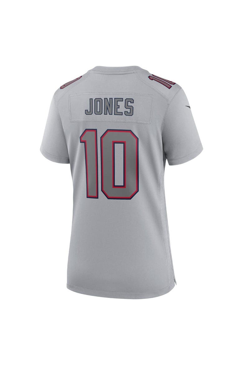 Women's Nike Mac Jones Gray New England Patriots Atmosphere Fashion Game Jersey, Alternate, color, Gray