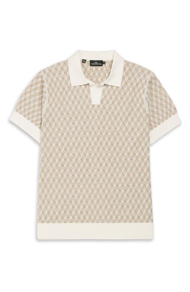 Rodd & Gunn Galdfield Johnny Collar Polo, Alternate, color, Cream