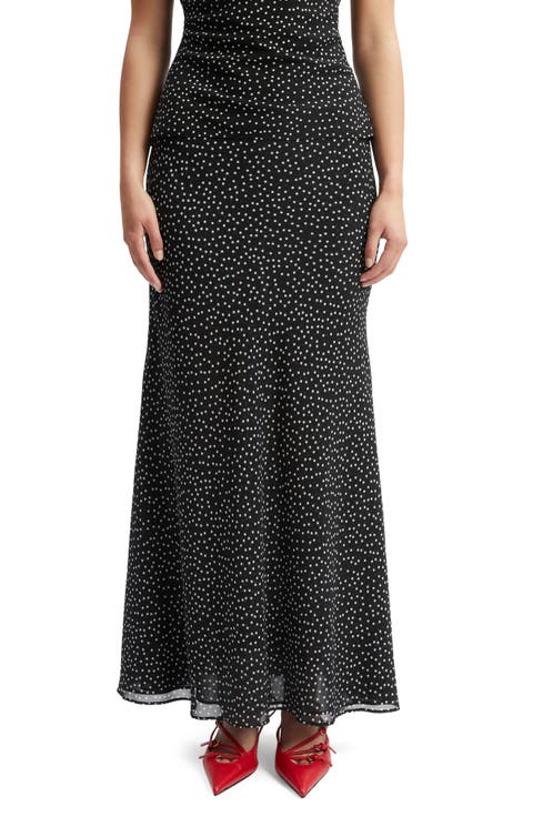 Monroe Polka Dot Maxi Skirt
