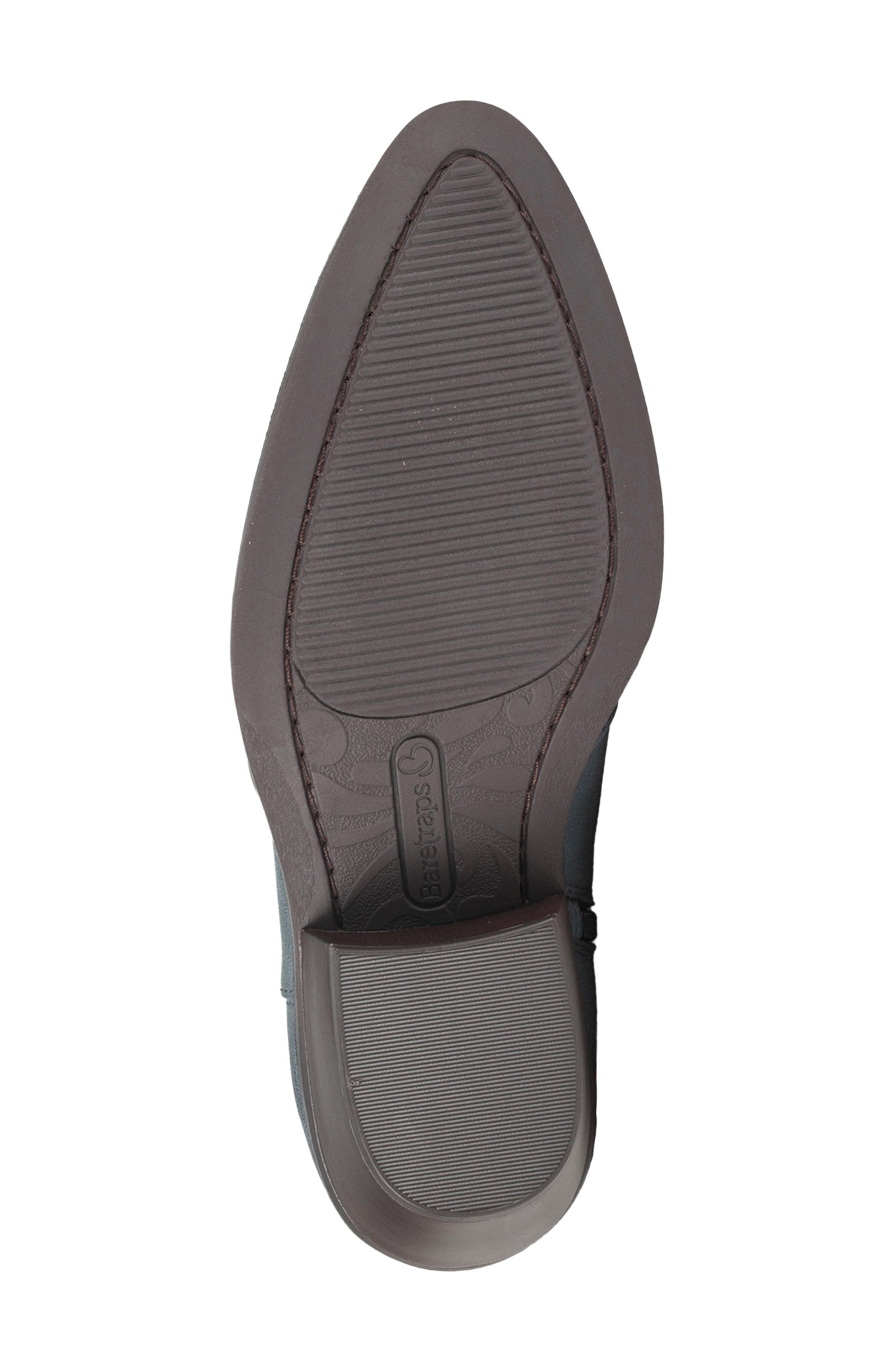 Dainah Croc Embossed Faux Leather Western Bootie, Alternate, color, NAVY