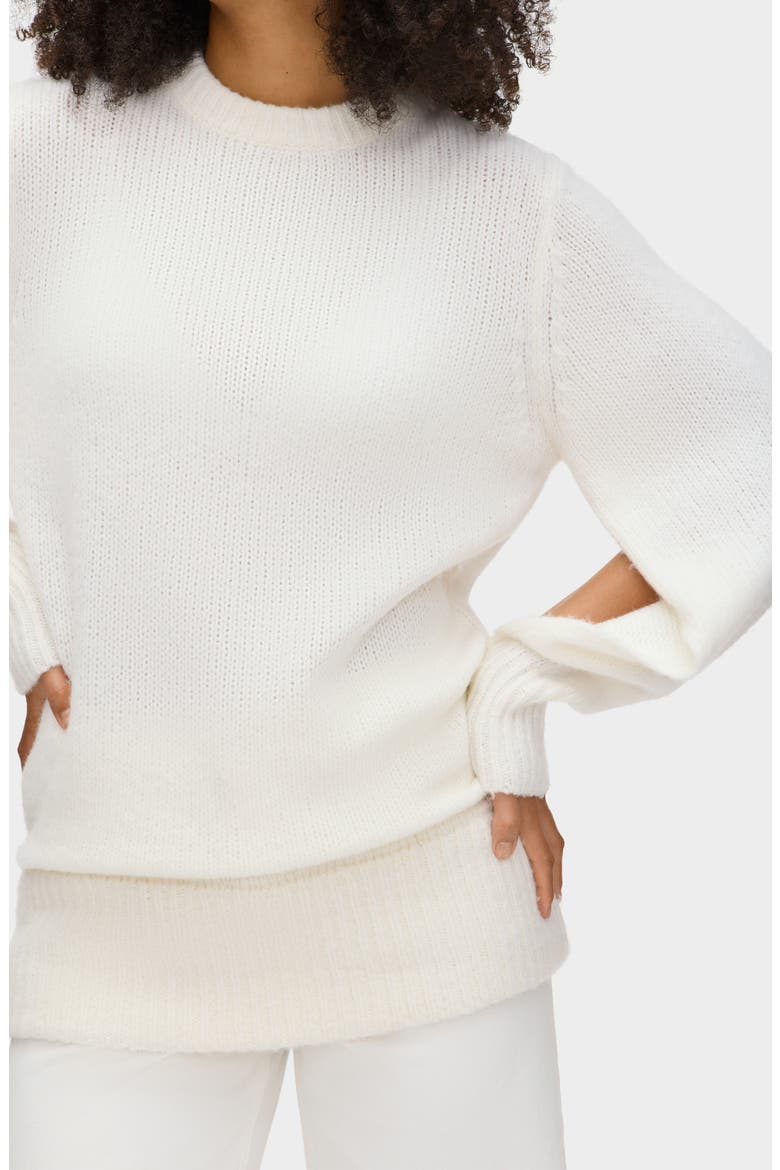 Liv Merino Wool & Cashmere Blend Sweater, Alternate, color, IVORY