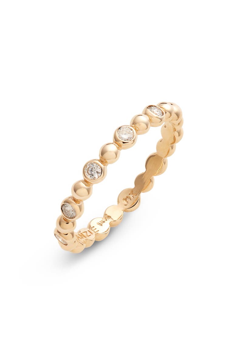 Dew Drop Diamond Band Ring, Main, color, GOLD/ DIAMOND