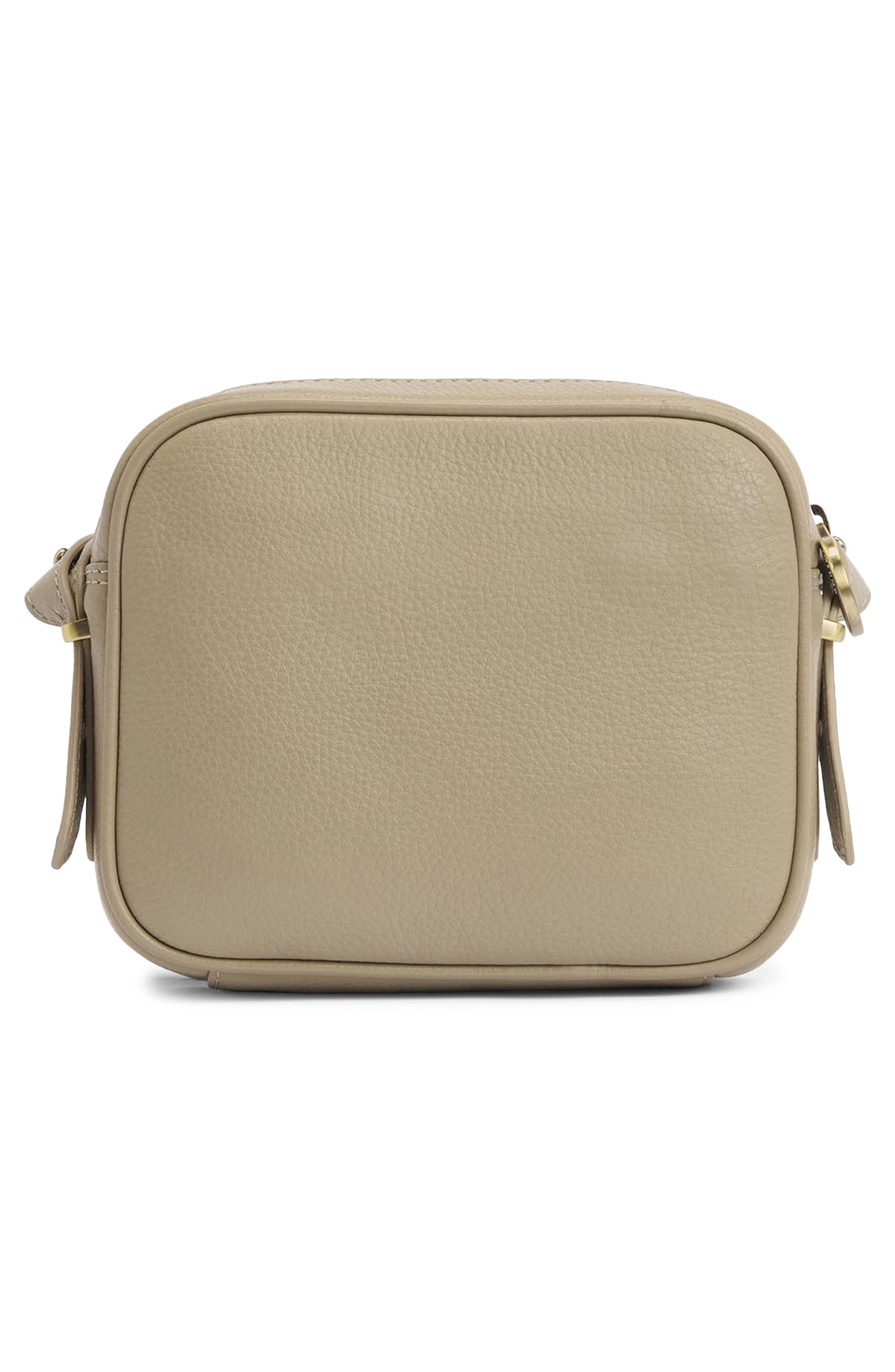 Barbour Daphne Leather Crossbody Bag, Alternate, color, Dune