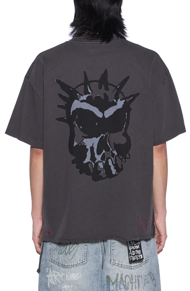 Ksubi Graff Ekcess Graphic T-Shirt, Alternate, color, Old Black