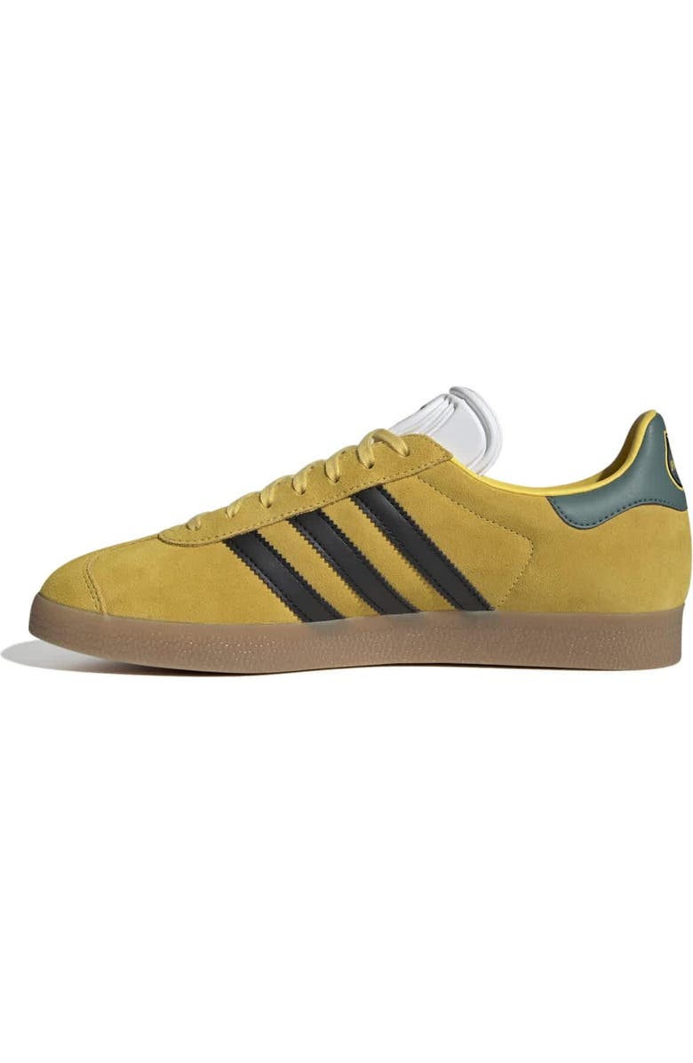 adidas Originals Men's adidas Originals Yellow Jamaica National Team Lifestyler Gazelle Shoes, Main, color,