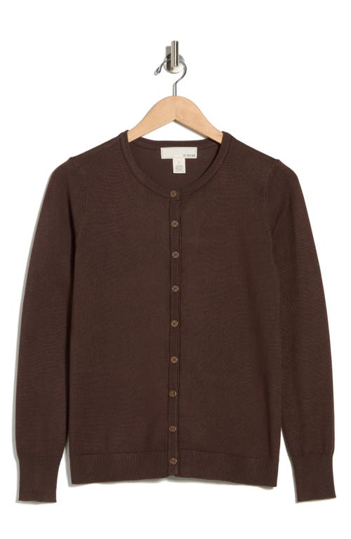 By Design Lightweight Garden Cardigan In Brown