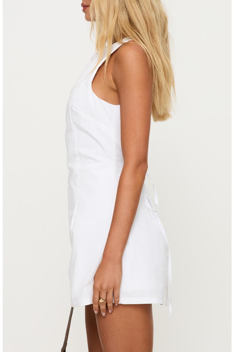 Yumiko Organic Cotton Skirted Romper, Alternate, color, WHITE