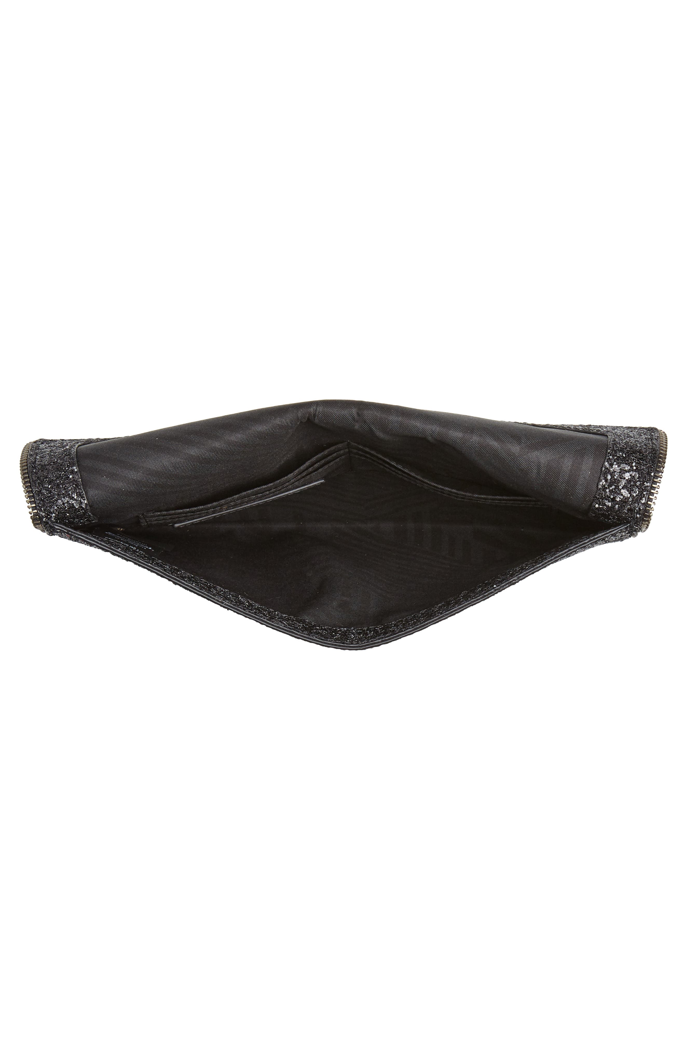 Leo Glitter Clutch, Alternate, color, BLACK MULTI