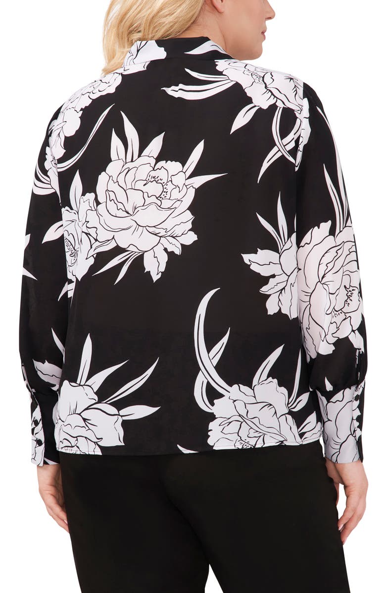 Halogen<sup>®</sup> Floral Print Button-Up Shirt, Alternate, color,