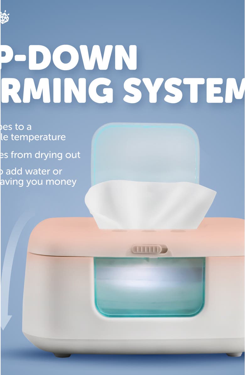 Jool Baby TinyBums Baby Wipe Warmer with LED Nightlight, Alternate, color, Grey