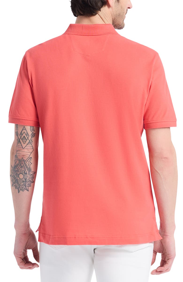 Robert Graham Devil Cotton Polo, Alternate, color, Coral
