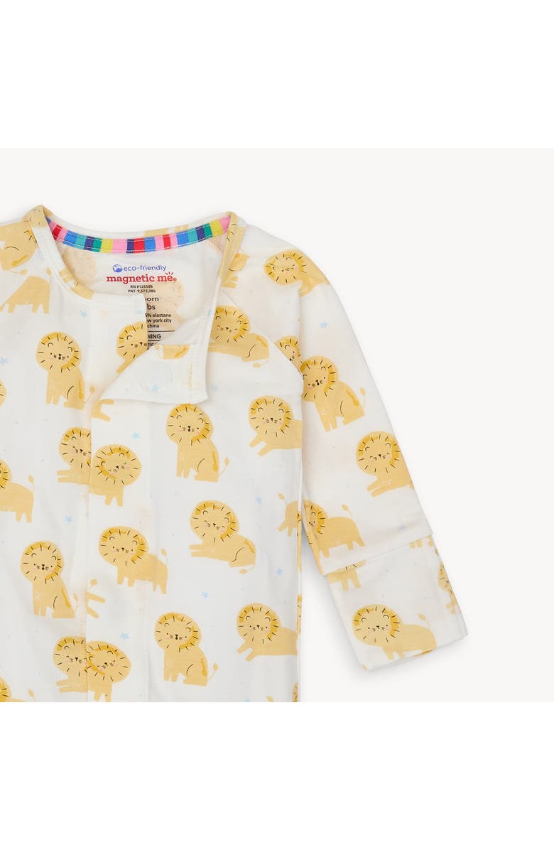 Magnetic Me Pride & Joy Lion Print Magnetic Convertible Romper, Alternate, color,