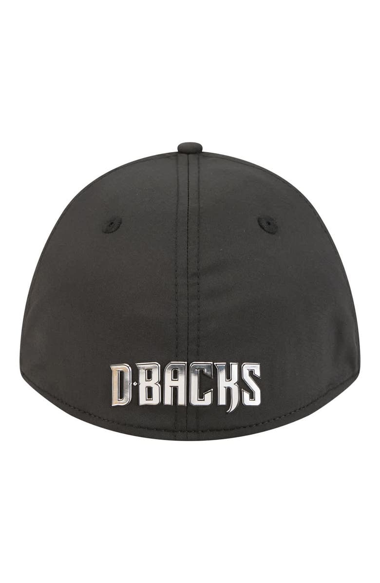 New Era Men's New Era  Black Arizona Diamondbacks Metallic 39THIRTY M-Crown Flex Hat, Alternate, color, Black
