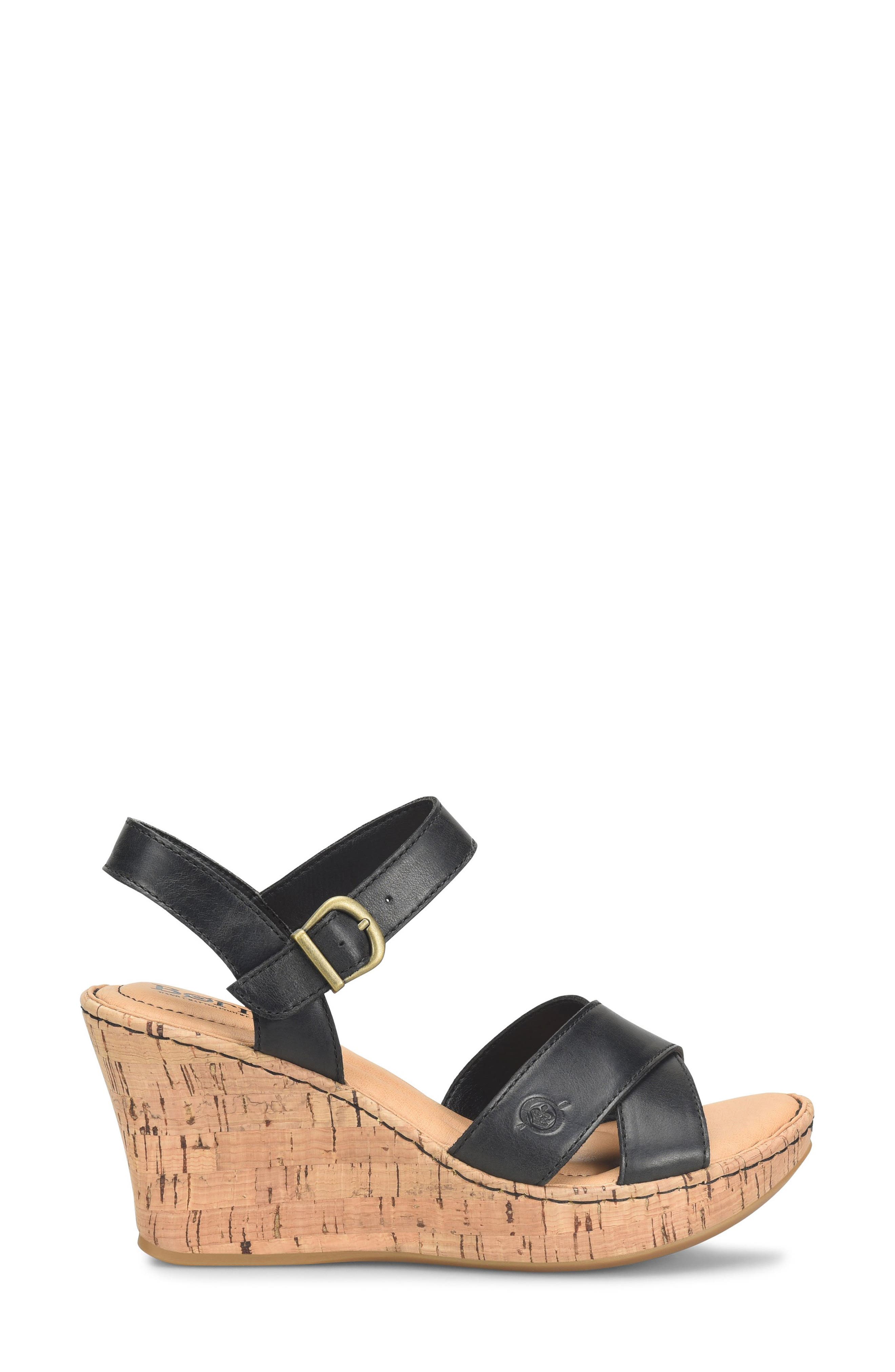 Børn Alaina Platform Wedge Sandal, Alternate, color, 