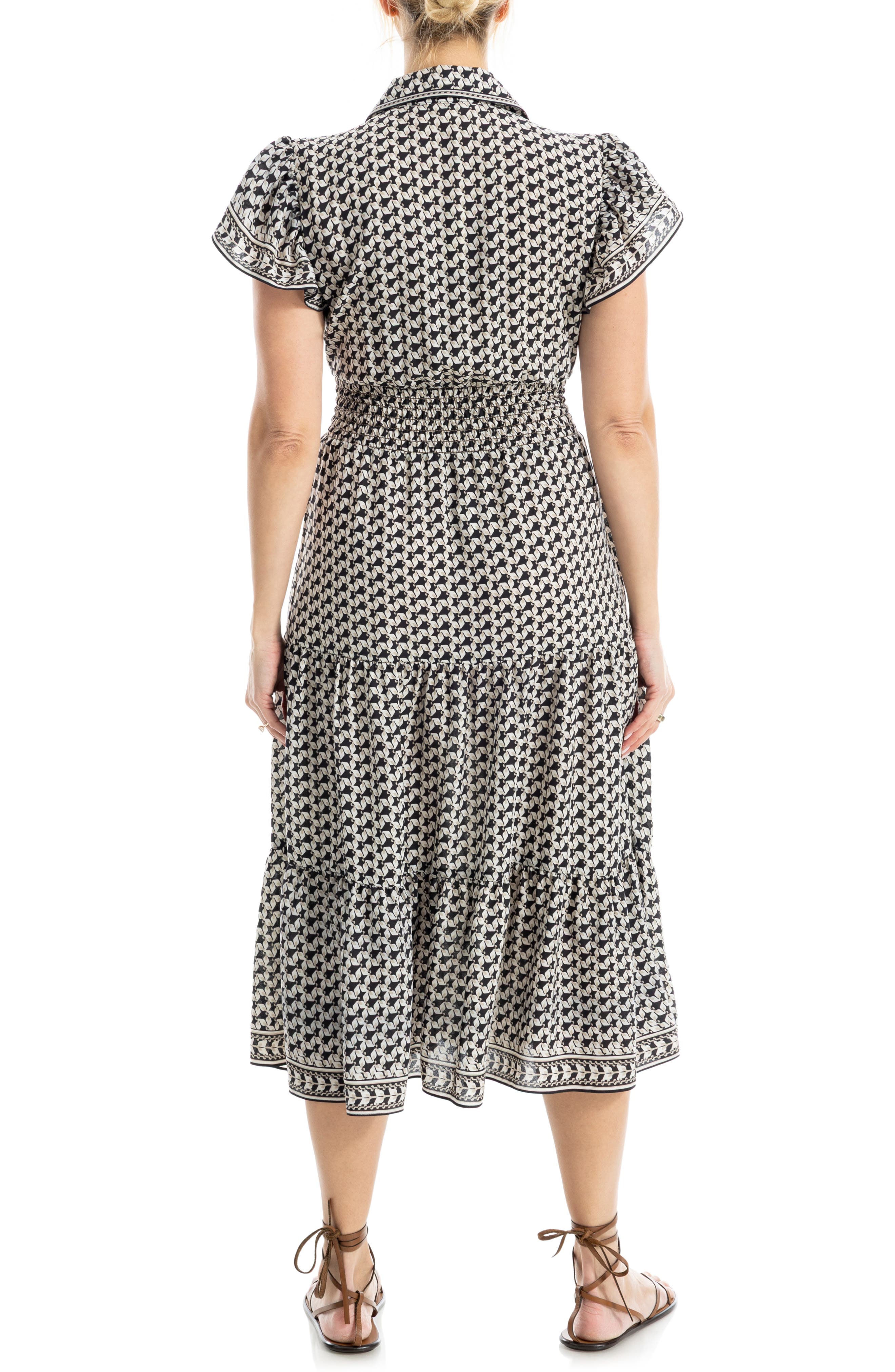 Floral Tie Front Shirtdress - image 4
