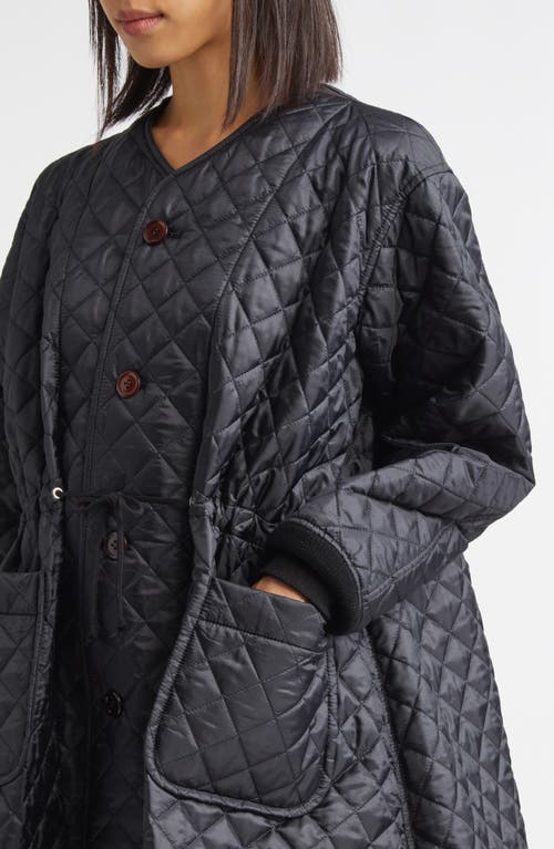 Tao Comme Des Garçons Reversible Quilted Coat In Black