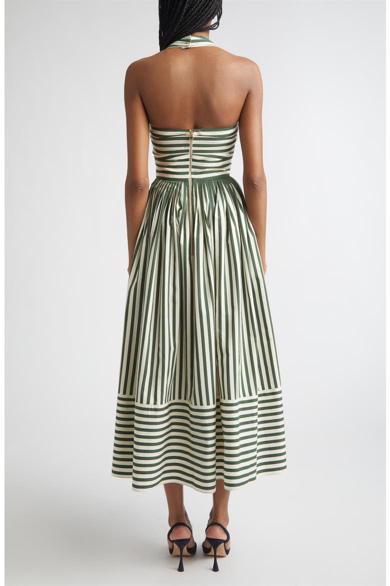 ae striped halter dress Yarn Dye Stripe Halter Dress Cornflour Blue / 6