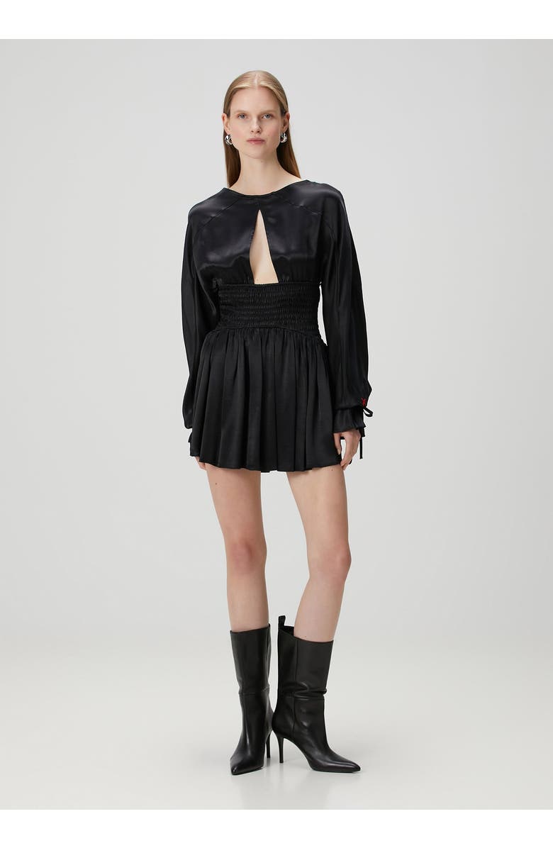 PCFG Long Sleeve Mini Dress, Alternate, color, Black