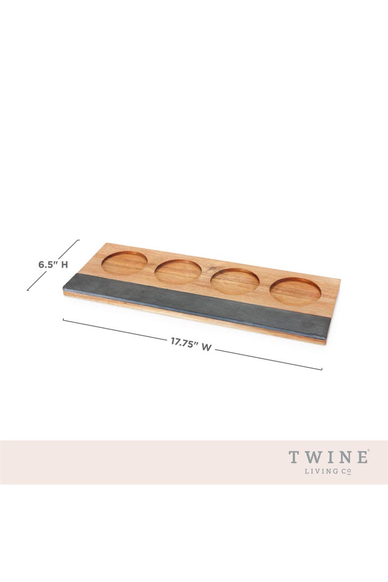 Acacia Wood Wine Flight Board, Alternate, color, Wood