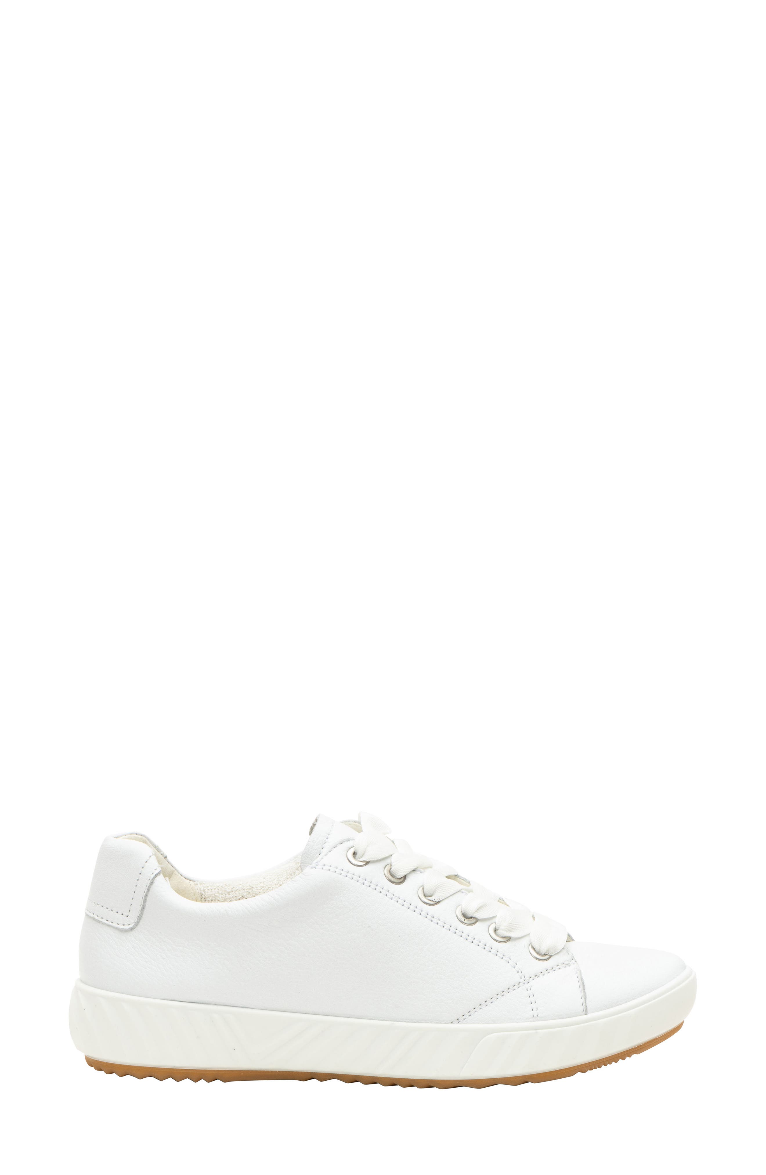 ara Alexandria Suede Sneaker, Alternate, color, White