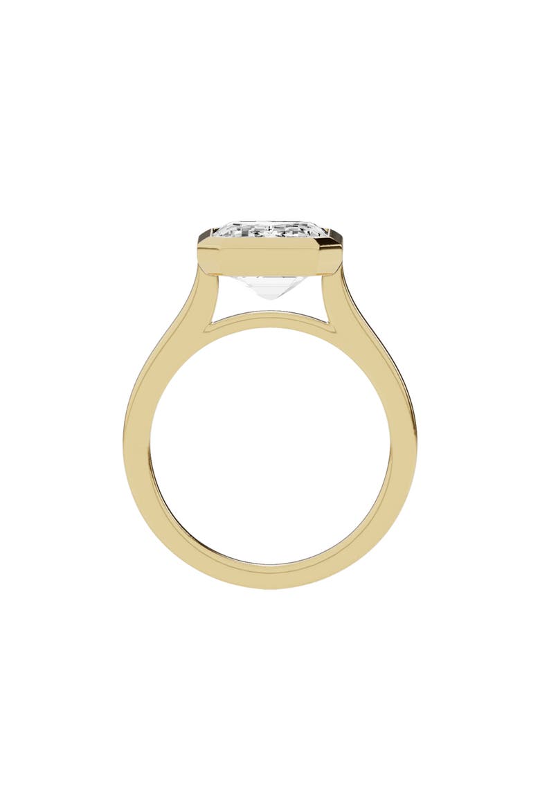 18K Gold Emerald Cut Lab Created Diamond Solitaire Ring - 6.0 ctw (Nordstrom Exclusive), Alternate, color, 18K YELLOW GOLD