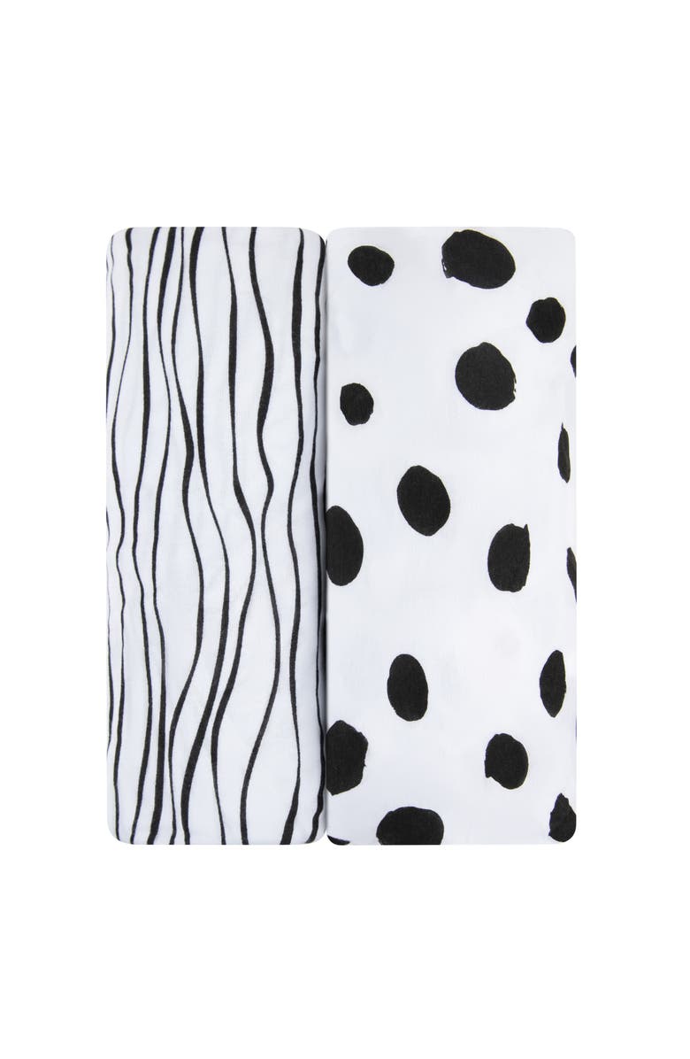 ZZDNU Changing Pad Cover Baby Changing Pad Cover - Cradle Sheet 2 Pack, Main, color, Black & White Abstract