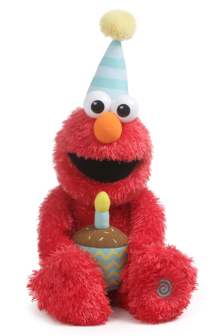 Sesame Street® Happy Birthday Elmo Stuffed Animal, Main, color, RED