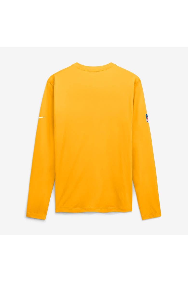 Men's Nike Gold Pittsburgh Steelers Legend Small Logo Dri-FIT Long Sleeve T-Shirt, Alternate, color, Gold