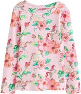 NEXT Kids' Floral Rib T-Shirt