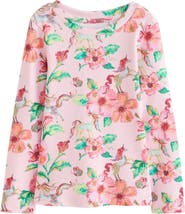 NEXT Kids' Floral Rib T-Shirt