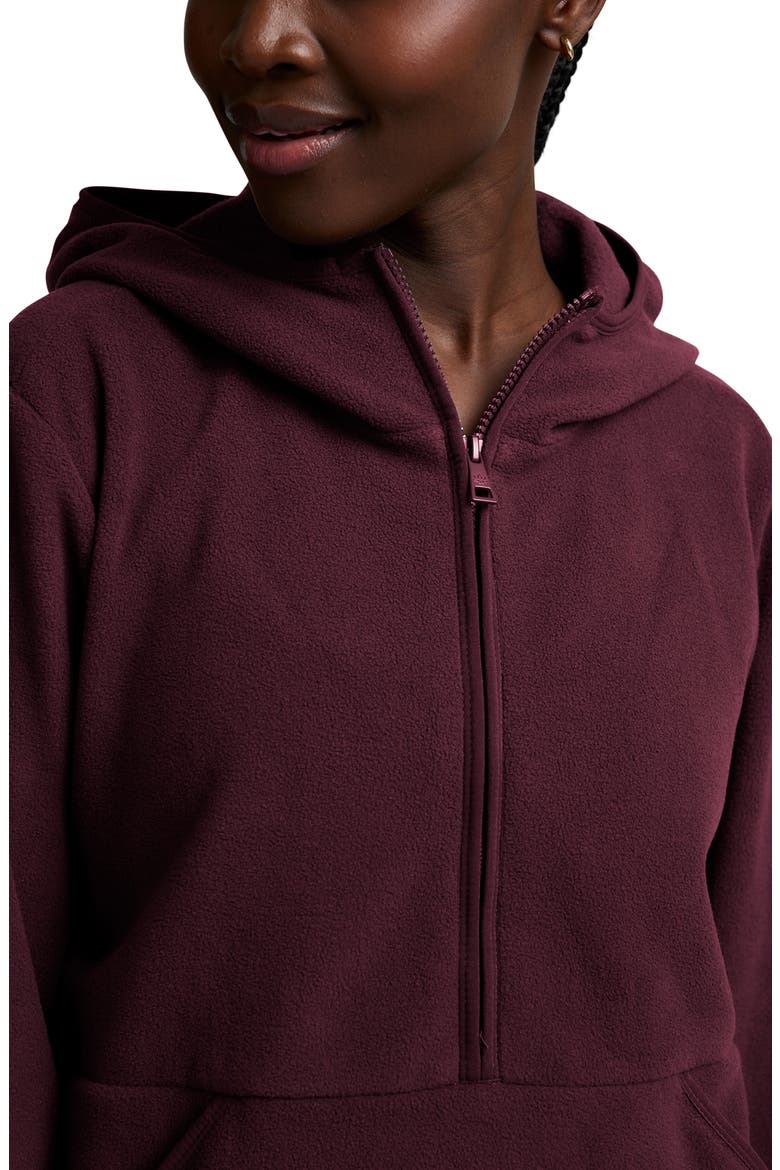 Explorer Half Zip Hoodie, Alternate, color, DARK CHERRY