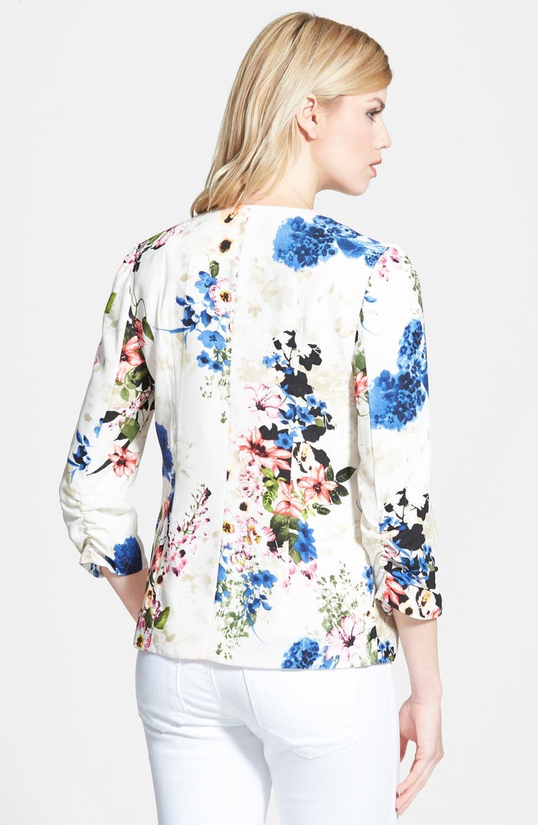 Ro & De Floral Print Blazer, Alternate, color, 