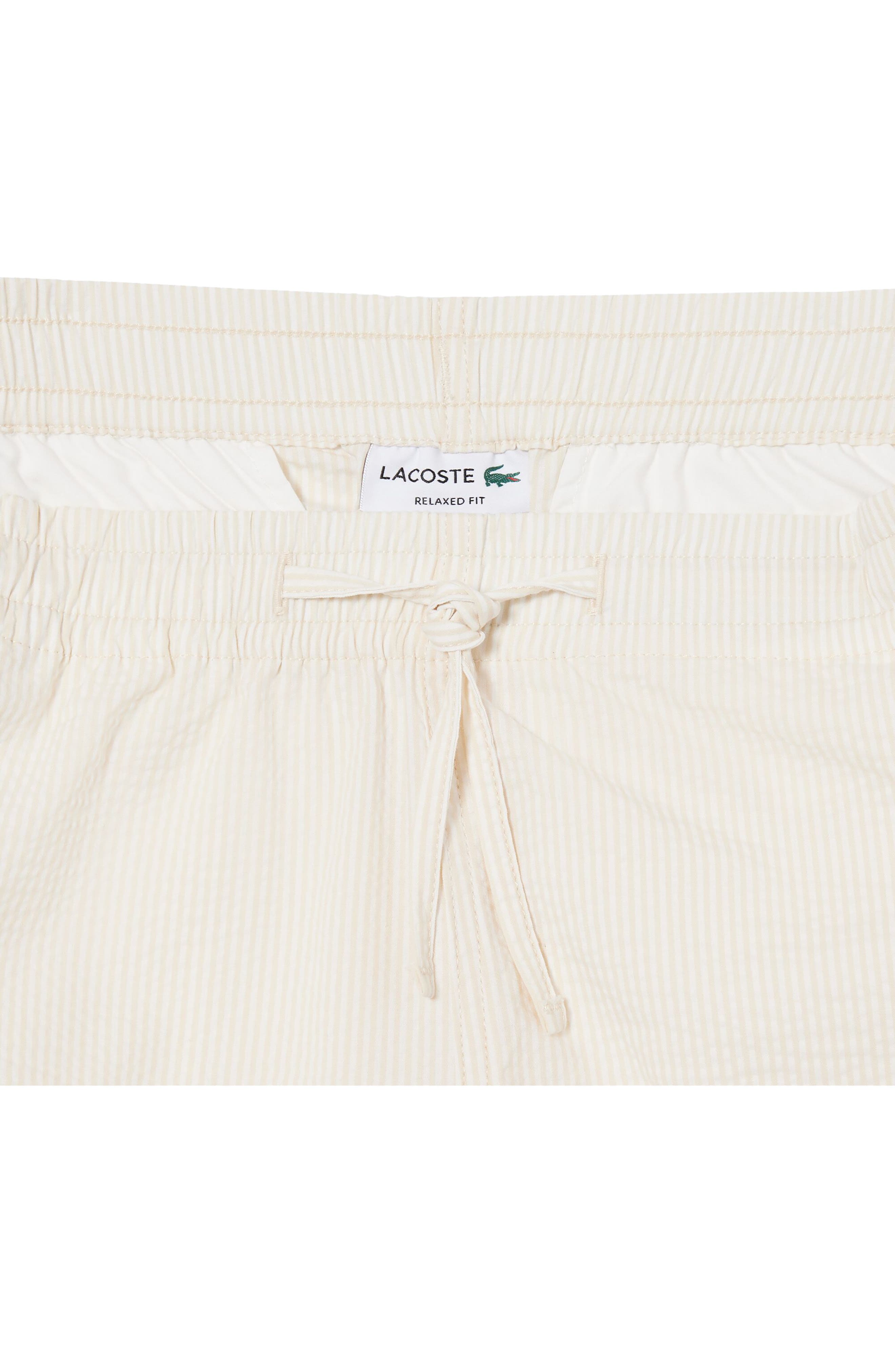 Pinstripe Cotton Blend Seersucker Drawstring Shorts - image 2