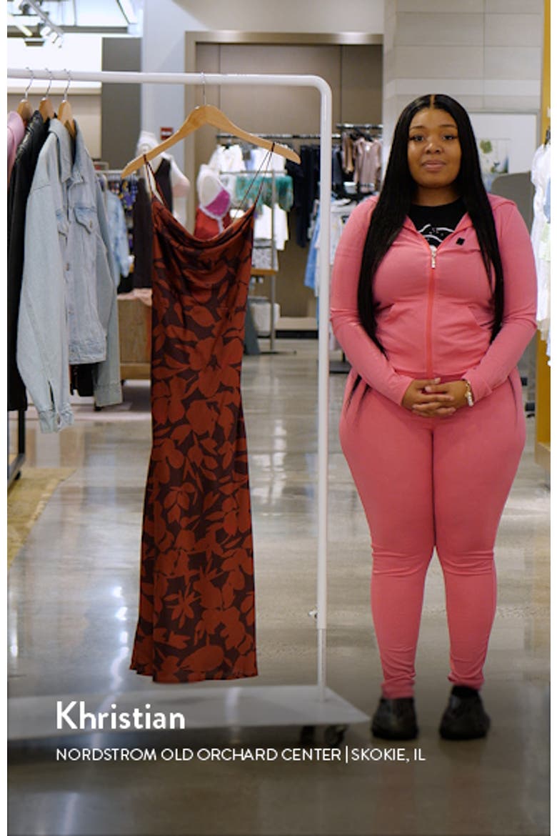 Amberlust Floral Satin Midi Dress video