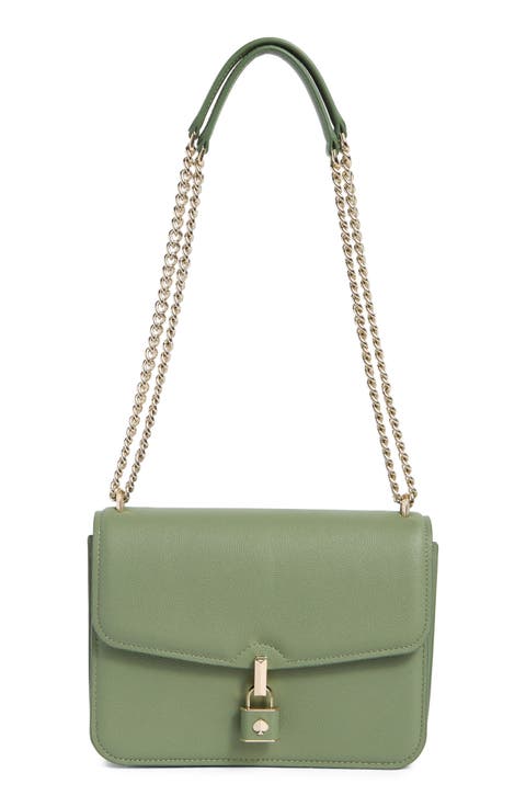 locket small grain leather shoulder bag