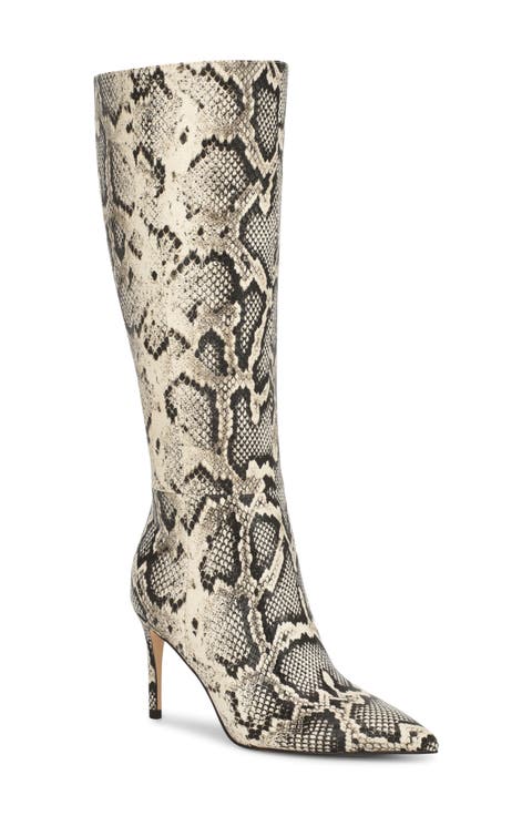 Cook Pointed Toe Knee High Boot (Women) (Regular & Wide Calf)