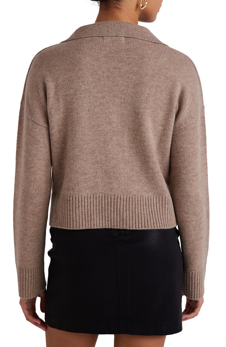 Bella Dahl Johnny Collar Wool & Cashmere Sweater, Alternate, color, 