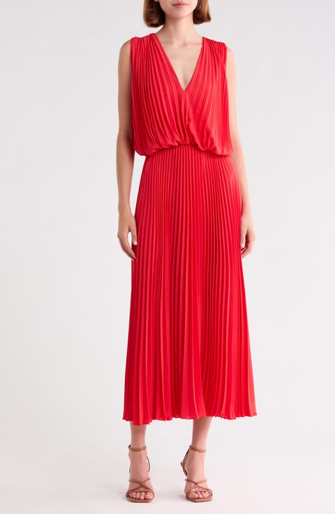 Sleeveless Plissé Dress