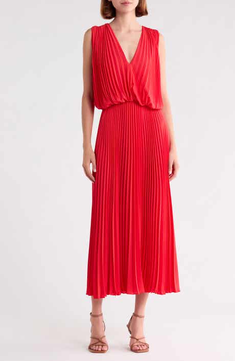 Sleeveless Plissé Dress