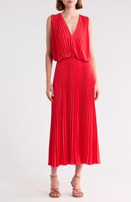 Longchamp Sleeveless Plissé Dress