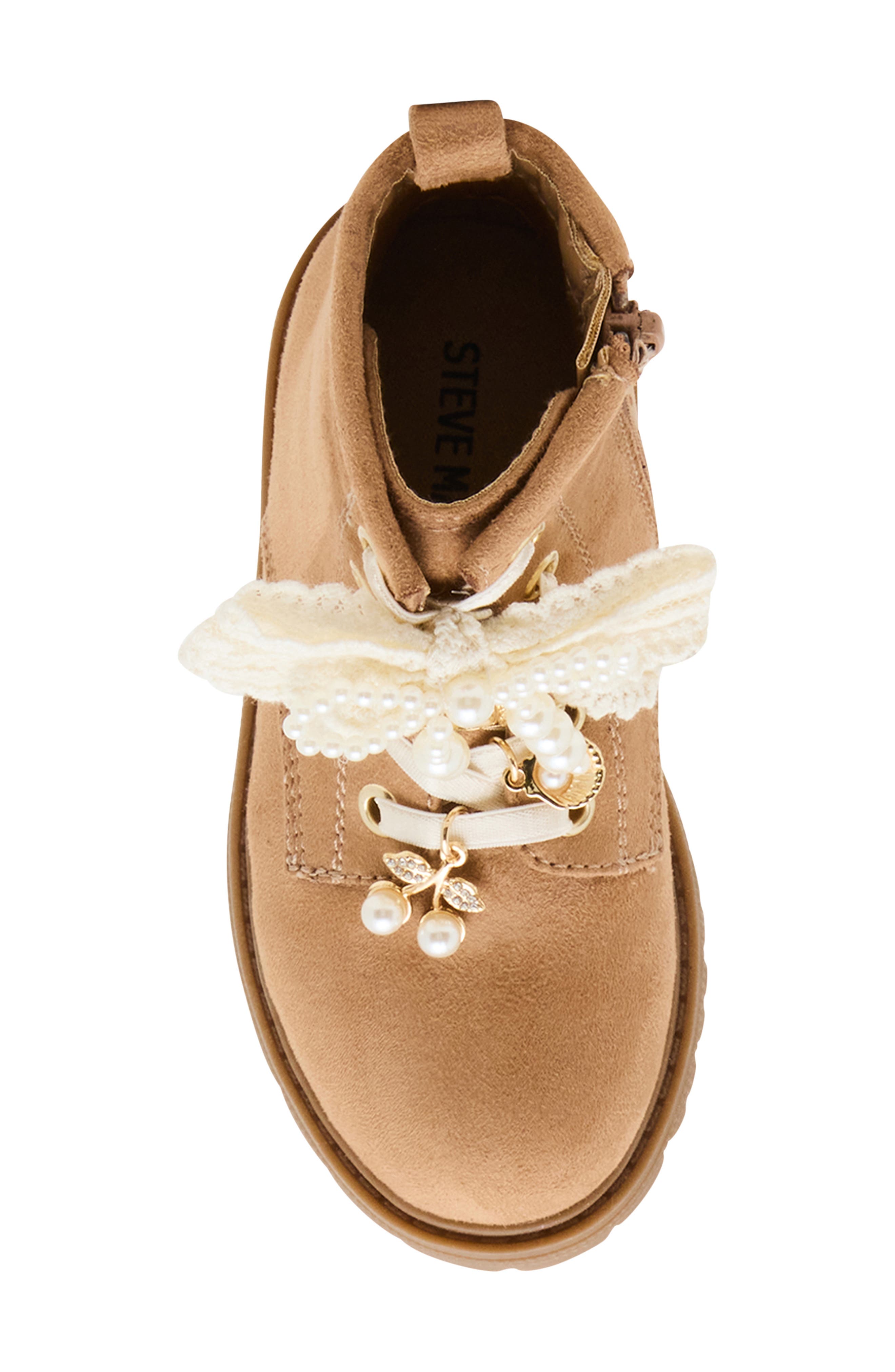 Kids' Luxelle Combat Boot, Alternate, color, TAN