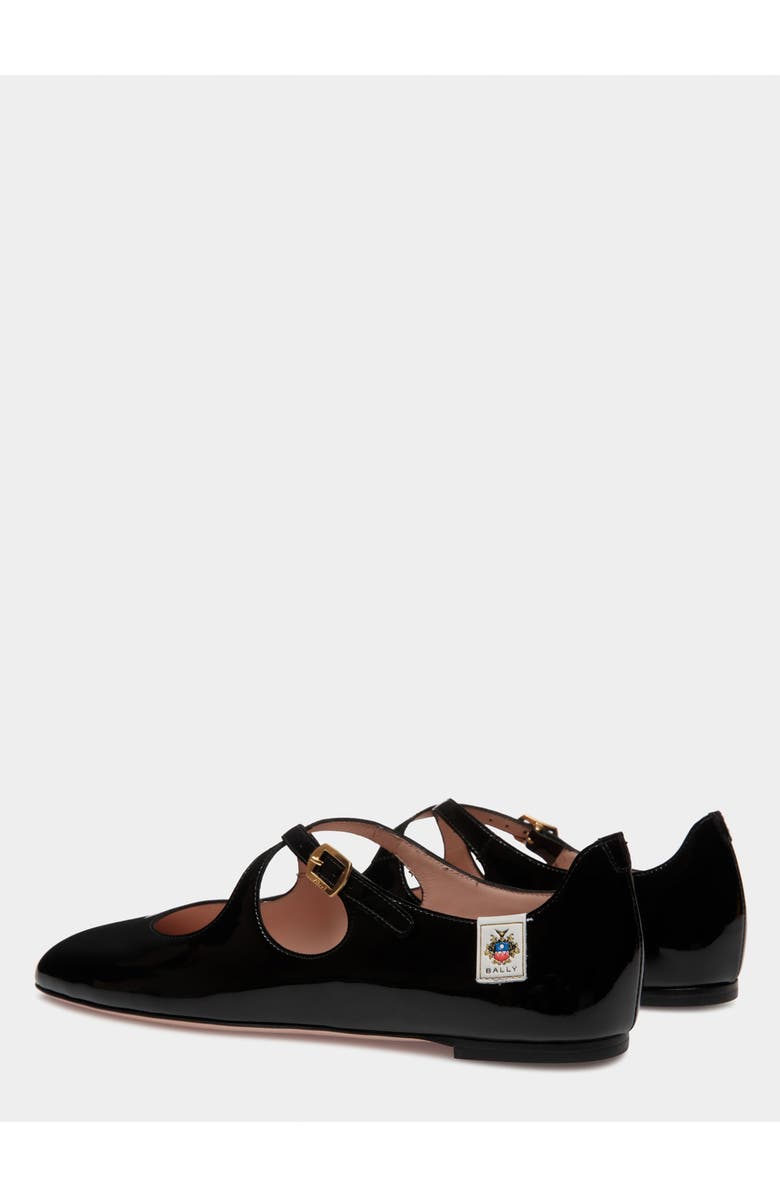 Bally rina Flat In Andorra Patent Leather, Alternate, color,